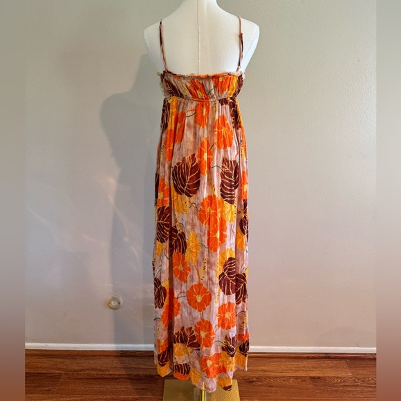 Urban Outfitters Peach & Orange Floral Dress - Picture 3 of 6